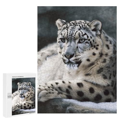 Holzpuzzle für Erwachsene, Schneeleopard gedrucktes Puzzle für Erwachsene, kommt mit Einer schönen Box Holzpuzzle für Erwachsene, Schneeleopard gedrucktes Puzzle für Erwachsene, kommt mit Einer schönen Box von BVKWNTSA