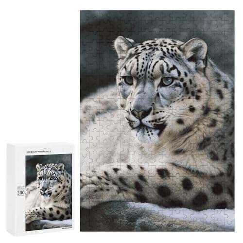 Holzpuzzle für Erwachsene, Schneeleopard gedrucktes Puzzle für Erwachsene, kommt mit Einer schönen Box Holzpuzzle für Erwachsene, Schneeleopard gedrucktes Puzzle für Erwachsene, kommt mit Einer schönen Box von BVKWNTSA
