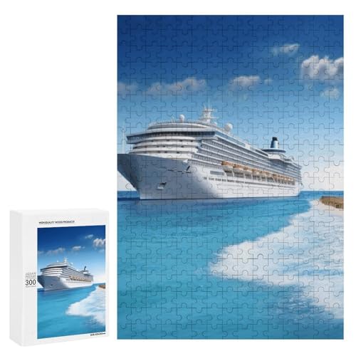 Holzpuzzle für Erwachsene, Seaside Cruise Ship Printed Puzzle für Erwachsene, Kommt mit Einer schönen Box Holzpuzzle für Erwachsene, Seaside Cruise Ship Printed Puzzle für Erwachsene, Kommt mit Einer schönen Box von BVKWNTSA
