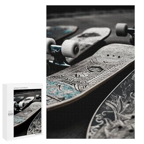 Holzpuzzle für Erwachsene, Skate Boards gedrucktes Puzzle für Erwachsene, kommt mit Einer schönen Box Holzpuzzle für Erwachsene, Skate Boards gedrucktes Puzzle für Erwachsene, kommt mit Einer schönen Box von BVKWNTSA
