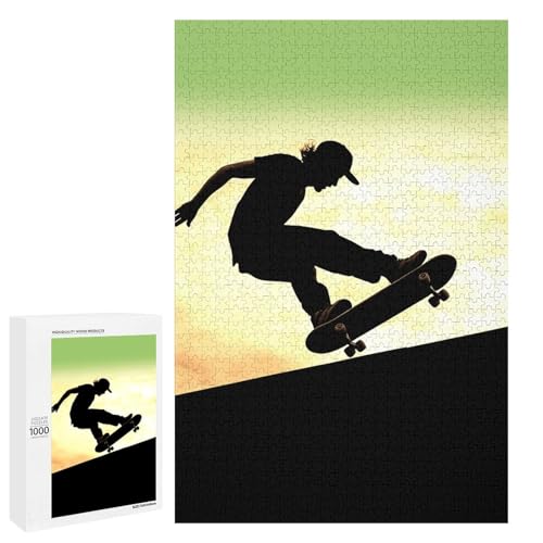 Holzpuzzle für Erwachsene, Skateboard1 gedrucktes Puzzle für Erwachsene, kommt mit Einer schönen Box Holzpuzzle für Erwachsene, Skateboard1 gedrucktes Puzzle für Erwachsene, kommt mit Einer schönen Box von BVKWNTSA