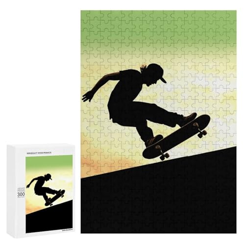 Holzpuzzle für Erwachsene, Skateboard1 gedrucktes Puzzle für Erwachsene, kommt mit Einer schönen Box Holzpuzzle für Erwachsene, Skateboard1 gedrucktes Puzzle für Erwachsene, kommt mit Einer schönen Box von BVKWNTSA