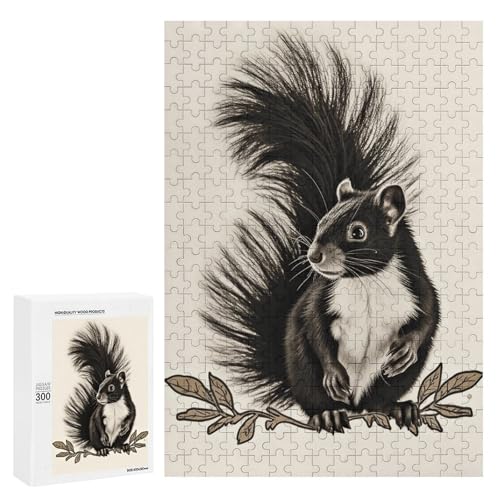 Holzpuzzle für Erwachsene, Skunk gedrucktes Puzzle für Erwachsene, kommt mit Einer schönen Box Holzpuzzle für Erwachsene, Skunk gedrucktes Puzzle für Erwachsene, kommt mit Einer schönen Box von BVKWNTSA