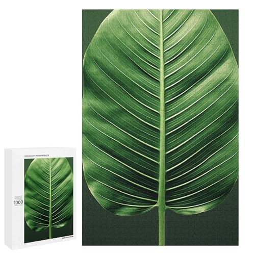 Holzpuzzle für Erwachsene, Sommer Tropisches Blatt gedrucktes Puzzle für Erwachsene, kommt mit Einer schönen Box Holzpuzzle für Erwachsene, Sommer Tropisches Blatt gedrucktes Puzzle für Erwachsene, kommt mit Einer schönen Box von BVKWNTSA