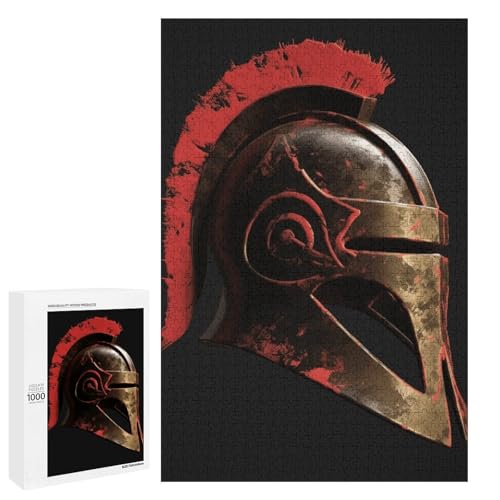 Holzpuzzle für Erwachsene, Spartan Warrior Helm Gedrucktes Puzzle für Erwachsene, Kommt mit Einer schönen Box Holzpuzzle für Erwachsene, Spartan Warrior Helm Gedrucktes Puzzle für Erwachsene, Kommt mit Einer schönen Box von BVKWNTSA