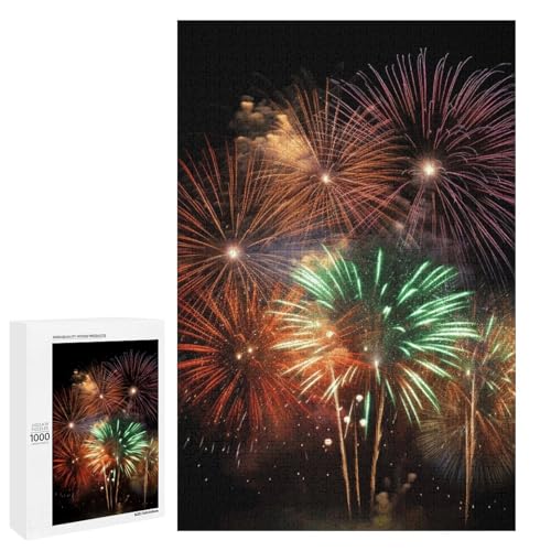 Holzpuzzle für Erwachsene, Splendid Fireworks Printed Puzzle für Erwachsene, Kommt mit Einer schönen Box Holzpuzzle für Erwachsene, Splendid Fireworks Printed Puzzle für Erwachsene, Kommt mit Einer schönen Box von BVKWNTSA