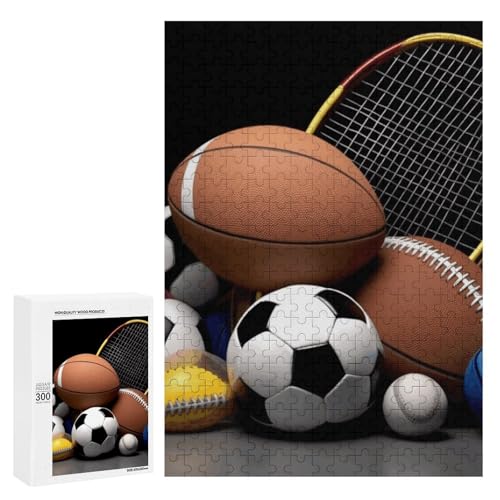 Holzpuzzle für Erwachsene, Sport Themed Printed Puzzle für Erwachsene, Kommt mit Einer schönen Box Holzpuzzle für Erwachsene, Sport Themed Printed Puzzle für Erwachsene, Kommt mit Einer schönen Box von BVKWNTSA