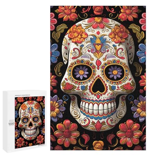 Holzpuzzle für Erwachsene, Sugar Skulls1 Gedrucktes Puzzle für Erwachsene, Kommt mit Einer schönen Box Holzpuzzle für Erwachsene, Sugar Skulls1 Gedrucktes Puzzle für Erwachsene, Kommt mit Einer schönen Box von BVKWNTSA
