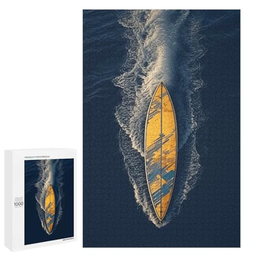 Holzpuzzle für Erwachsene, Surfbrett gedrucktes Puzzle für Erwachsene, kommt mit Einer schönen Box Holzpuzzle für Erwachsene, Surfbrett gedrucktes Puzzle für Erwachsene, kommt mit Einer schönen Box von BVKWNTSA