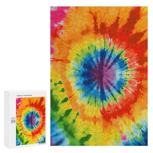 Holzpuzzle für Erwachsene, Tie Dye gedrucktes Puzzle für Erwachsene, kommt mit Einer schönen Box Holzpuzzle für Erwachsene, Tie Dye gedrucktes Puzzle für Erwachsene, kommt mit Einer schönen Box von BVKWNTSA