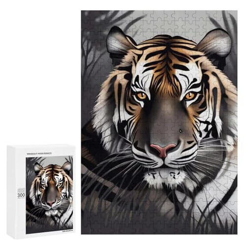 Holzpuzzle für Erwachsene, Tiger in Ruhe gedrucktes Puzzle für Erwachsene, kommt mit Einer schönen Box Holzpuzzle für Erwachsene, Tiger in Ruhe gedrucktes Puzzle für Erwachsene, kommt mit Einer schönen Box von BVKWNTSA