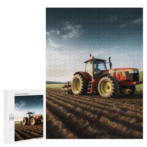 Holzpuzzle für Erwachsene, Traktor Bauernhof Gedrucktes Puzzle für Erwachsene, Kommt mit Einer schönen Box Holzpuzzle für Erwachsene, Traktor Bauernhof Gedrucktes Puzzle für Erwachsene, Kommt mit Einer schönen Box von BVKWNTSA