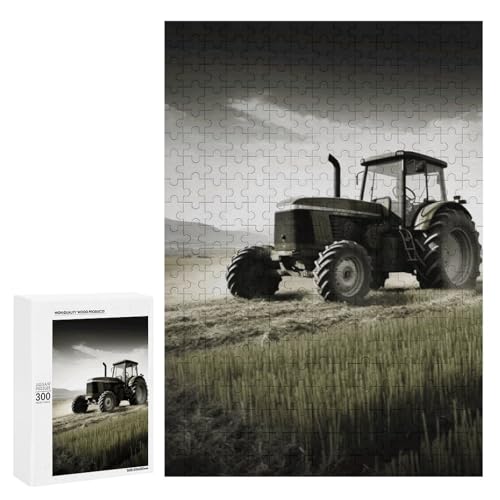 Holzpuzzle für Erwachsene, Traktor Landwirtschaft Ruhiges gedrucktes Puzzle für Erwachsene, kommt mit Einer schönen Box Holzpuzzle für Erwachsene, Traktor Landwirtschaft Ruhiges gedrucktes Puzzle für Erwachsene, kommt mit Einer schönen Box von BVKWNTSA