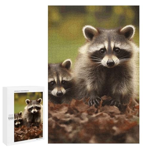 Holzpuzzle für Erwachsene, Waschbär gedrucktes Puzzle für Erwachsene, kommt mit Einer schönen Box Holzpuzzle für Erwachsene, Waschbär gedrucktes Puzzle für Erwachsene, kommt mit Einer schönen Box von BVKWNTSA