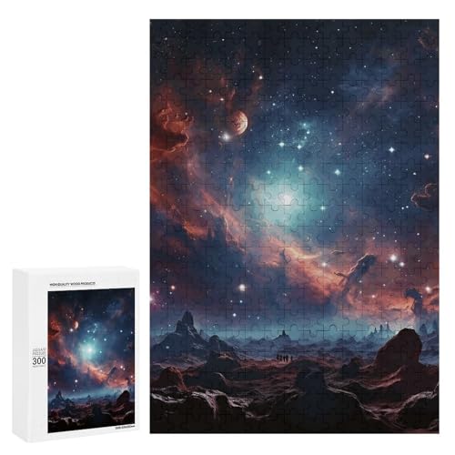 Holzpuzzle für Erwachsene, Weltraum mit Cluster gedrucktes Puzzle für Erwachsene, kommt mit Einer schönen Box Holzpuzzle für Erwachsene, Weltraum mit Cluster gedrucktes Puzzle für Erwachsene, kommt mit Einer schönen Box von BVKWNTSA