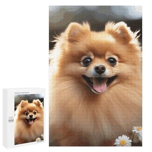 Holzpuzzle für Erwachsene, Zwergspitzhund gedrucktes Puzzle für Erwachsene, kommt mit Einer schönen Box Holzpuzzle für Erwachsene, Zwergspitzhund gedrucktes Puzzle für Erwachsene, kommt mit Einer schönen Box von BVKWNTSA
