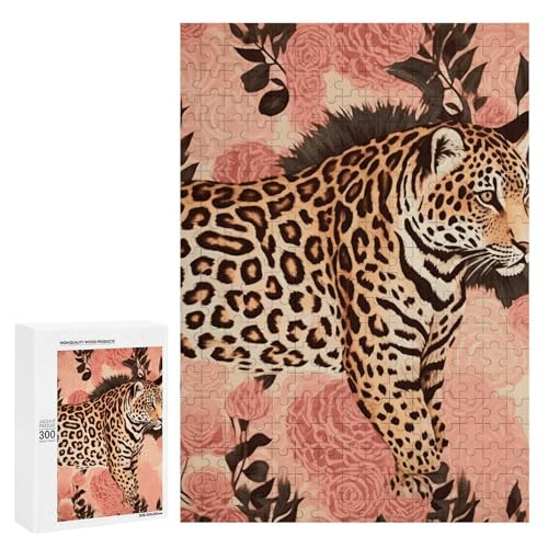 Holzpuzzle für Erwachsene, gestreiftes Leoparden-gedrucktes Puzzle für Erwachsene, kommt mit Einer schönen Box Holzpuzzle für Erwachsene, gestreiftes Leoparden-gedrucktes Puzzle für Erwachsene, kommt mit Einer schönen Box von BVKWNTSA