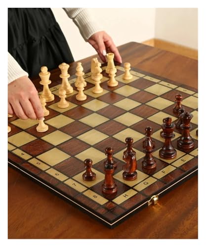 Brettspiel aus Holz, 3-in-1, bidirektionales Schachspiel, faltbar, Brettspiel von BVMKNI