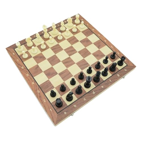 International Schachbrett aus Massivholz, faltbar, 24 cm, praktischer internationaler Schachtisch International Schachbrett aus Massivholz, faltbar, 24 cm, praktischer internationaler Schachtisch von BVMKNI