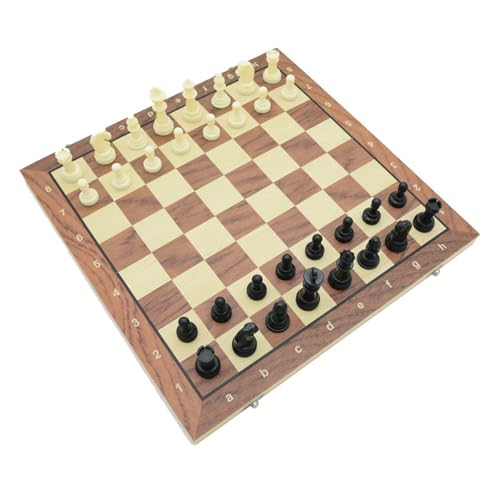 Schachspiel, faltbar, 29 cm, tragbar, aus Massivholz, Schachspiel Schachspiel, faltbar, 29 cm, tragbar, aus Massivholz, Schachspiel von BVMKNI