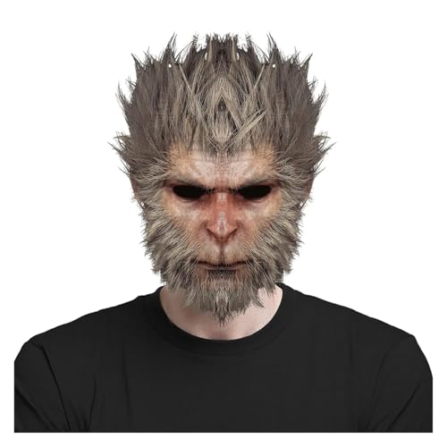 Schwarz mit Wukong Spiel Maske Peripheriespiegel Himmel große Heilige Maske Spass Affe Kopfbedeckung Schauspieler Halloween Spiel Requisite Cos Schwarz mit Wukong Spiel Maske Peripheriespiegel Himmel große Heilige Maske Spass Affe Kopfbedeckung Schauspieler Halloween Spiel Requisite Cos von BVMKNI