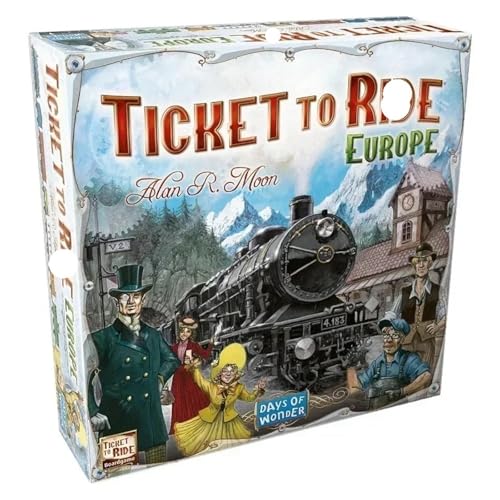 Ticket to Ride Europe Gesellschaftsspiel, englisch, Familie, Multiplayer, Freunde, Party, Spielkarten, Handlung, Spielzeug, Geschenk (3) von BVMKNI