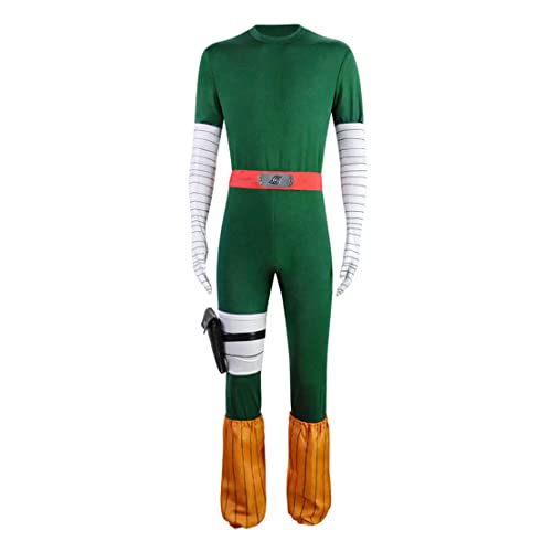 BVMPRS Anime Rock Lee Cosplay Kostüm Grüner Overall Halloween Kompletter Satz Für Männer,Green-3XL BVMPRS Anime Rock Lee Cosplay Kostüm Grüner Overall Halloween Kompletter Satz Für Männer,Green-3XL von BVMPRS