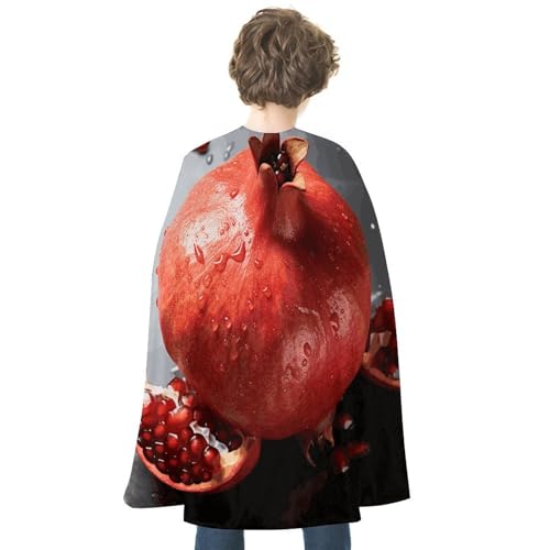 BVNMT Granatapfel bedruckter Umhang, Unisex, Erwachsenenkostüm, Einheitsgröße (1 Stück) – ideal für Cosplay, Partys und mehr von BVNMT