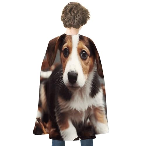BVNMT Niedlicher Hundeumhang, bedruckt, Unisex, für Erwachsene, Einheitsgröße (1 Stück) – ideal für Cosplay, Partys und mehr von BVNMT