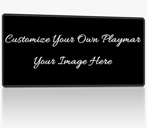Personalisierte Playmat für MTG, Custom Your Own Design Stitched TCG Trading Card Play Mat Add Picture Text Zones Game Mats Battle Game Desk Mat for Collectible Card Playing, 89.9 cmx50.0 cm von BWEGRHE