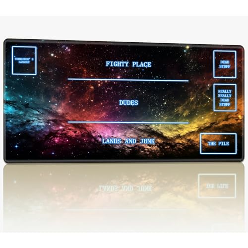 Playmat with Magic Zone for MTG Trading Card Game, 61.0 cmx35.6 cm Stitched TCG Card Play Mat Commander Board Game Mats Smooth Rubber Surface Battle Game Desk Mat, Night Starry Sky Playmat with Magic Zone for MTG Trading Card Game, 61.0 cmx35.6 cm Stitched TCG Card Play Mat Commander Board Game Mats Smooth Rubber Surface Battle Game Desk Mat, Night Starry Sky von BWEGRHE