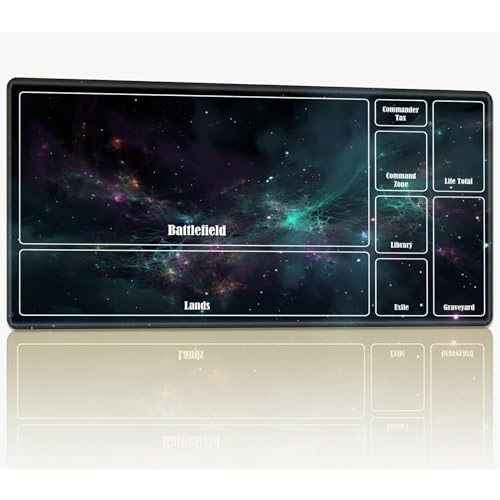 Playmat with Zones for MTG Magic The Gathering, 61.0 cmx35.6 cm Stitched TCG Card Play Mat Commmander Board Game Mats Smooth Rubber Surface Battle Game Desk Mat, Cosmetic Sky Playmat with Zones for MTG Magic The Gathering, 61.0 cmx35.6 cm Stitched TCG Card Play Mat Commmander Board Game Mats Smooth Rubber Surface Battle Game Desk Mat, Cosmetic Sky von BWEGRHE