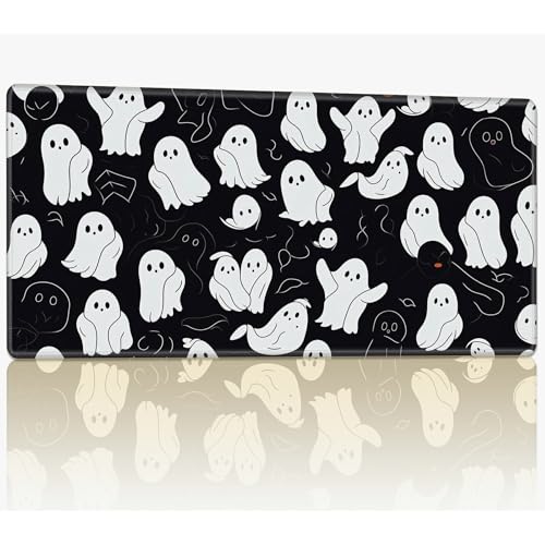 for MTG Playmat with Stitched Edges, 61.0 cmx35.6 cm Stitched TCG Card Play Mat Commander, Board Game Mats Smooth Rubber Surface Battle Game Desk Mat, Halloween Cute Ghost for MTG Playmat with Stitched Edges, 61.0 cmx35.6 cm Stitched TCG Card Play Mat Commander, Board Game Mats Smooth Rubber Surface Battle Game Desk Mat, Halloween Cute Ghost von BWEGRHE