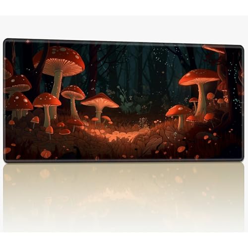 for MTG Playmat with Stitched Edges, 61.0 cmx35.6 cm Stitched TCG Card Play Mat Commander, Board Game Mats Smooth Rubber Surface Battle Game Desk Mat, Mushroom Landscape for MTG Playmat with Stitched Edges, 61.0 cmx35.6 cm Stitched TCG Card Play Mat Commander, Board Game Mats Smooth Rubber Surface Battle Game Desk Mat, Mushroom Landscape von BWEGRHE