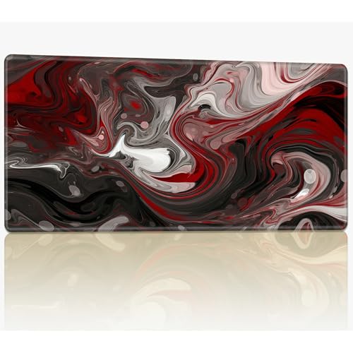 for MTG Playmat with Stitched Edges, 61.0 cmx35.6 cm Stitched TCG Card Play Mat Commander, Board Game Mats Smooth Rubber Surface Battle Game Desk Mat, Red Marble for MTG Playmat with Stitched Edges, 61.0 cmx35.6 cm Stitched TCG Card Play Mat Commander, Board Game Mats Smooth Rubber Surface Battle Game Desk Mat, Red Marble von BWEGRHE