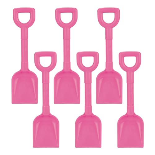 Kleine Strandspaten für Kinder, Kunststoff, 24 cm, Rosa, 6 Stück Kleine Strandspaten für Kinder, Kunststoff, 24 cm, Rosa, 6 Stück von BWG
