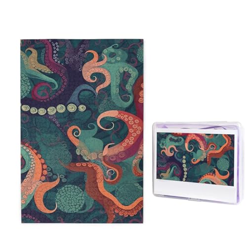 Abstraktes Oktopus-Puzzle für Erwachsene 1000 Teile, Holzpuzzle aus Fotos, herausfordernde Puzzles perfekt für Spieleabende, Heimdekoration Puzzles Geschenk für Urlaub Geburtstag Abstraktes Oktopus-Puzzle für Erwachsene 1000 Teile, Holzpuzzle aus Fotos, herausfordernde Puzzles perfekt für Spieleabende, Heimdekoration Puzzles Geschenk für Urlaub Geburtstag von BWLHJKE