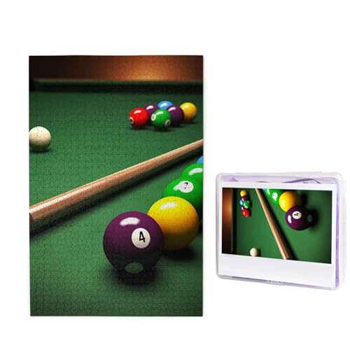 Billiard Puzzle für Erwachsene 1000 Teile, Holzpuzzle aus Fotos, Herausfordernde Puzzles Perfekt für Spieleabende, Heimdekoration Puzzles Geschenk für Urlaub Geburtstag Billiard Puzzle für Erwachsene 1000 Teile, Holzpuzzle aus Fotos, Herausfordernde Puzzles Perfekt für Spieleabende, Heimdekoration Puzzles Geschenk für Urlaub Geburtstag von BWLHJKE