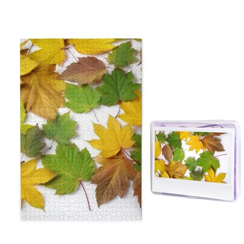 Blätter Puzzle für Erwachsene 1000 Teile, Holzpuzzle aus Fotos, herausfordernde Puzzles perfekt für Spieleabende, Heimdekoration Puzzles Geschenk für Urlaub Geburtstag Blätter Puzzle für Erwachsene 1000 Teile, Holzpuzzle aus Fotos, herausfordernde Puzzles perfekt für Spieleabende, Heimdekoration Puzzles Geschenk für Urlaub Geburtstag von BWLHJKE