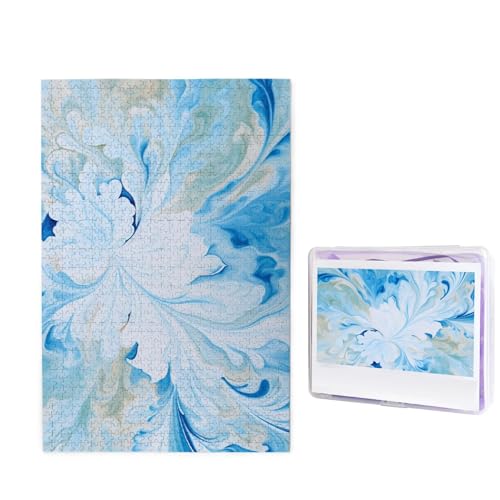 Blaues und weißes Puzzle für Erwachsene 1000 Teile, Holzpuzzle aus Fotos, herausfordernde Puzzles perfekt für Spieleabende, Heimdekoration Puzzles Geschenk für Urlaub Geburtstag Blaues und weißes Puzzle für Erwachsene 1000 Teile, Holzpuzzle aus Fotos, herausfordernde Puzzles perfekt für Spieleabende, Heimdekoration Puzzles Geschenk für Urlaub Geburtstag von BWLHJKE