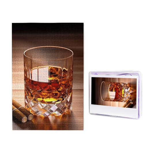 Brown Liquor in Cup Puzzle für Erwachsene 1000 Teile, Holzpuzzle aus Fotos, herausfordernde Puzzles Perfekt für Spieleabende, Heimdekoration Puzzles Geschenk für Urlaub Geburtstag Brown Liquor in Cup Puzzle für Erwachsene 1000 Teile, Holzpuzzle aus Fotos, herausfordernde Puzzles Perfekt für Spieleabende, Heimdekoration Puzzles Geschenk für Urlaub Geburtstag von BWLHJKE