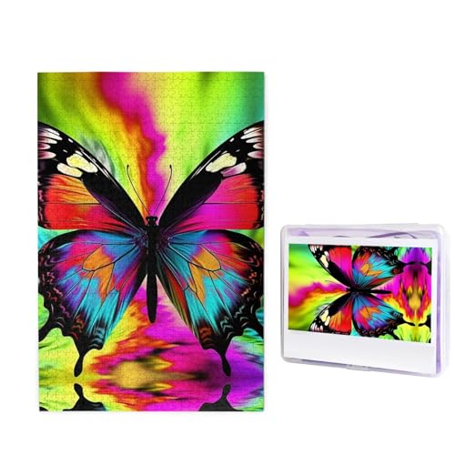 Buntes Schmetterlingspuzzle für Erwachsene, 1000 Teile, Holzpuzzle aus Fotos, herausfordernde Puzzles, perfekt für Spielabende, Heimdekoration, Puzzles, Geschenk für Feiertage, Geburtstag Buntes Schmetterlingspuzzle für Erwachsene, 1000 Teile, Holzpuzzle aus Fotos, herausfordernde Puzzles, perfekt für Spielabende, Heimdekoration, Puzzles, Geschenk für Feiertage, Geburtstag von BWLHJKE