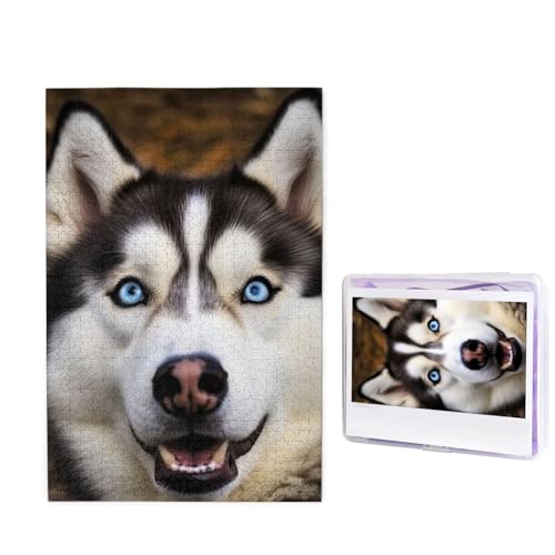 Dumm Husky Hund Puzzle für Erwachsene 1000 Teile, Holzpuzzle aus Fotos, herausfordernde Puzzles Perfekt für Spieleabende, Heimdekoration Puzzles Geschenk für Urlaub Geburtstag Dumm Husky Hund Puzzle für Erwachsene 1000 Teile, Holzpuzzle aus Fotos, herausfordernde Puzzles Perfekt für Spieleabende, Heimdekoration Puzzles Geschenk für Urlaub Geburtstag von BWLHJKE
