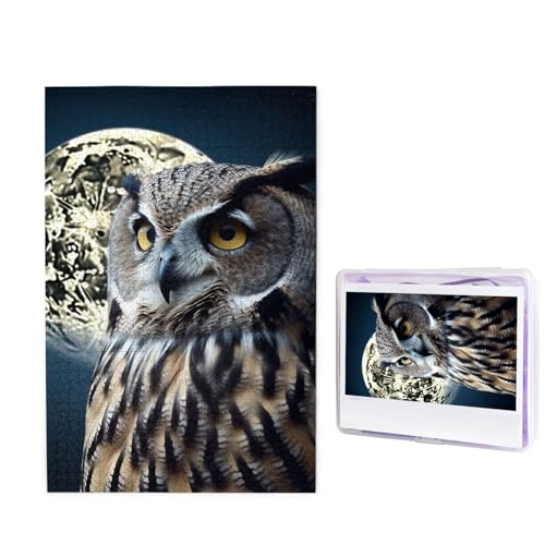 Eule und Mond Puzzle für Erwachsene 1000 Teile, Holzpuzzle aus Fotos, herausfordernde Puzzles perfekt für Spieleabende, Heimdekoration Puzzles Geschenk für Urlaub Geburtstag Eule und Mond Puzzle für Erwachsene 1000 Teile, Holzpuzzle aus Fotos, herausfordernde Puzzles perfekt für Spieleabende, Heimdekoration Puzzles Geschenk für Urlaub Geburtstag von BWLHJKE
