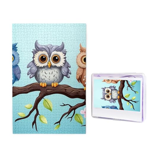 Eulen auf einem Ast Puzzle für Erwachsene 1000 Teile, Holzpuzzle aus Fotos, herausfordernde Puzzles Perfekt für Spieleabende, Heimdekoration Puzzles Geschenk für Urlaub Geburtstag Eulen auf einem Ast Puzzle für Erwachsene 1000 Teile, Holzpuzzle aus Fotos, herausfordernde Puzzles Perfekt für Spieleabende, Heimdekoration Puzzles Geschenk für Urlaub Geburtstag von BWLHJKE
