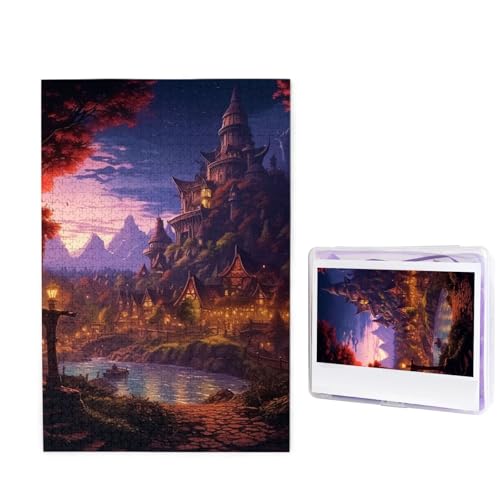 Fantasy Town Puzzle für Erwachsene 1000 Teile, Holzpuzzle aus Fotos, herausfordernde Puzzles Perfekt für Spieleabende, Heimdekoration Puzzles Geschenk für Urlaub Geburtstag Fantasy Town Puzzle für Erwachsene 1000 Teile, Holzpuzzle aus Fotos, herausfordernde Puzzles Perfekt für Spieleabende, Heimdekoration Puzzles Geschenk für Urlaub Geburtstag von BWLHJKE