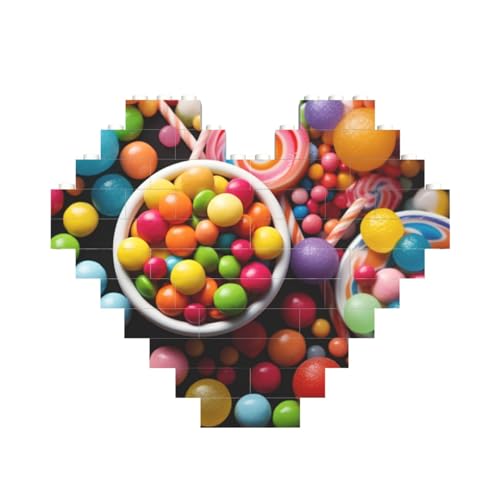 Farbige Süßigkeitenbaustein-Puzzle, herzförmig, personalisierte Bilderpuzzles, Foto-Puzzles für Erwachsene, 3D-Mikro-Bausteine für Heimdekoration, Ziegel-Set Farbige Süßigkeitenbaustein-Puzzle, herzförmig, personalisierte Bilderpuzzles, Foto-Puzzles für Erwachsene, 3D-Mikro-Bausteine für Heimdekoration, Ziegel-Set von BWLHJKE