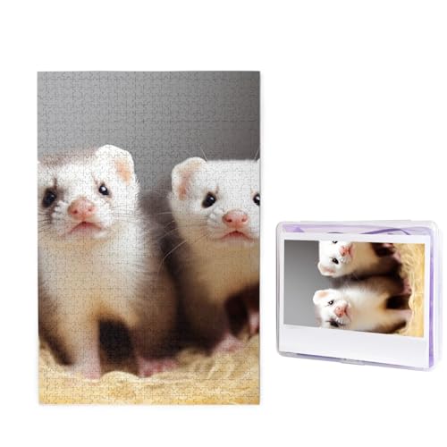 Frettchen Puzzle für Erwachsene 1000 Teile, Holzpuzzle aus Fotos, herausfordernde Puzzles perfekt für Spieleabende, Heimdekoration Puzzles Geschenk für Urlaub Geburtstag Frettchen Puzzle für Erwachsene 1000 Teile, Holzpuzzle aus Fotos, herausfordernde Puzzles perfekt für Spieleabende, Heimdekoration Puzzles Geschenk für Urlaub Geburtstag von BWLHJKE