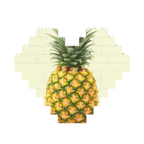 Frisches Ananas-Baustein-Puzzle in Herzform, personalisiertes Bild, Puzzle, Foto-Puzzles für Erwachsene, 3D-Mikro-Bausteine für Heimdekoration, Ziegel-Set Frisches Ananas-Baustein-Puzzle in Herzform, personalisiertes Bild, Puzzle, Foto-Puzzles für Erwachsene, 3D-Mikro-Bausteine für Heimdekoration, Ziegel-Set von BWLHJKE