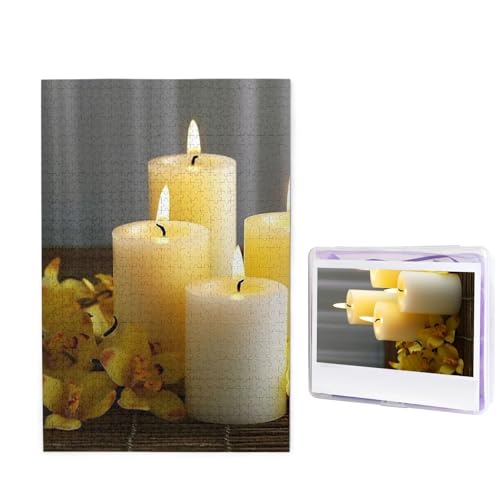 Gelber Schmetterling mit weißen Kerzen Puzzle für Erwachsene 1000 Teile, Holzpuzzle aus Fotos, herausfordernde Puzzles Perfekt für Spieleabende, Heimdekoration Puzzles Geschenk für Urlaub Geburtstag Gelber Schmetterling mit weißen Kerzen Puzzle für Erwachsene 1000 Teile, Holzpuzzle aus Fotos, herausfordernde Puzzles Perfekt für Spieleabende, Heimdekoration Puzzles Geschenk für Urlaub Geburtstag von BWLHJKE
